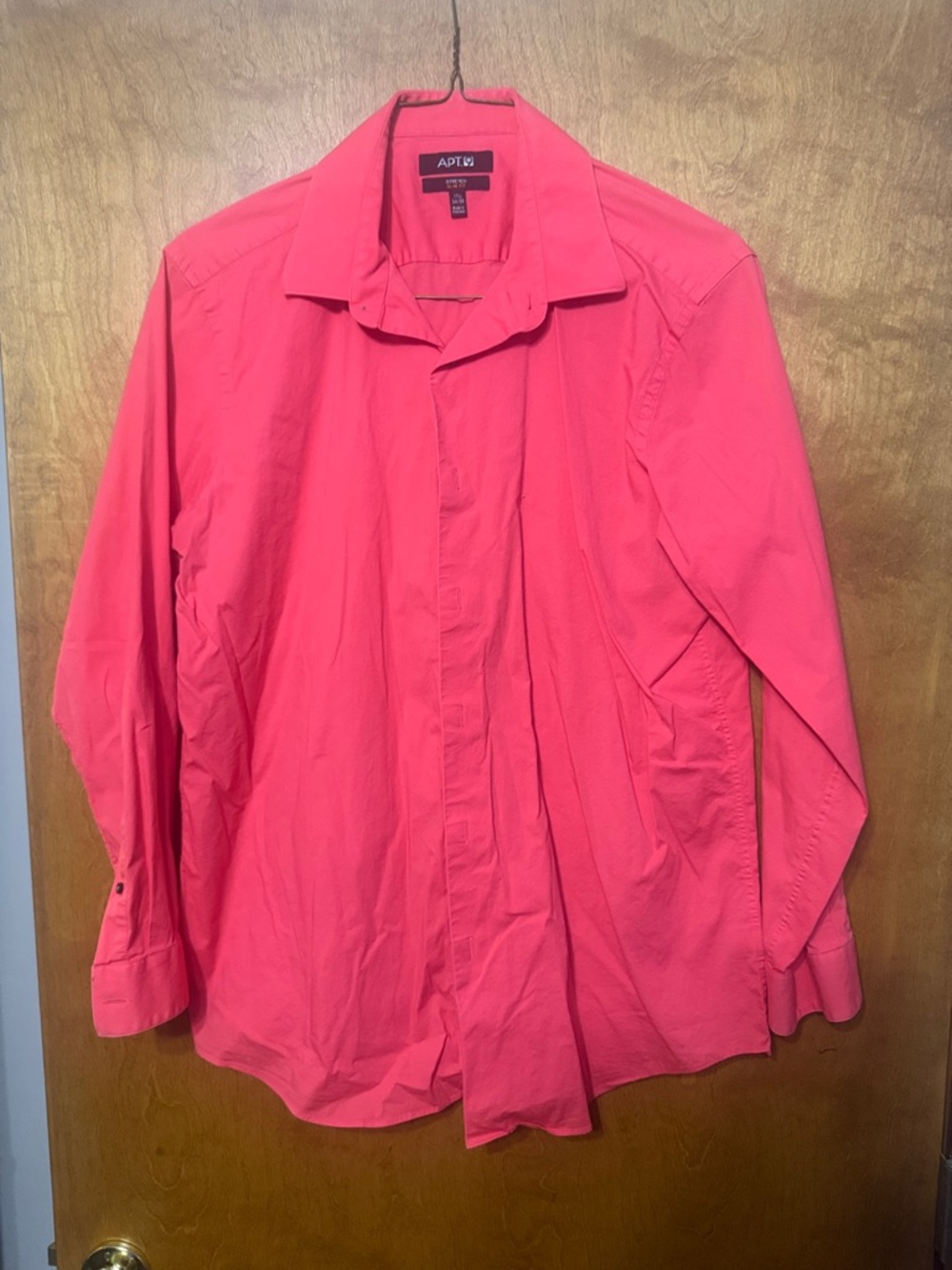 Apt. 9 Vibrant Pink Long-Sleeve Button Shirt